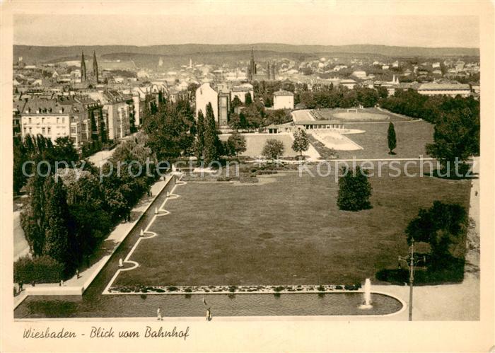 Wiesbaden Blick vom Bahnhof