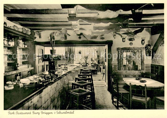 Amern Park-Restaurant Burg-Brueggen Innenansicht Theke