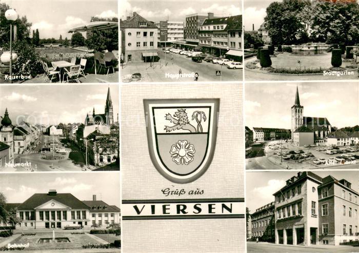 Viersen Bahnhof Kaiserbad Neumarkt Stadtgarten Markt