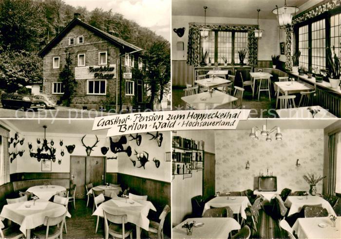 Brilon Hochsauerlandkreis NRW Gasthof-Pension Zum Hoppeckethal Innen- und Aussen