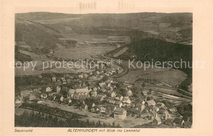 Altenhundem Fliegeraufnahme Blick ins Lennetal