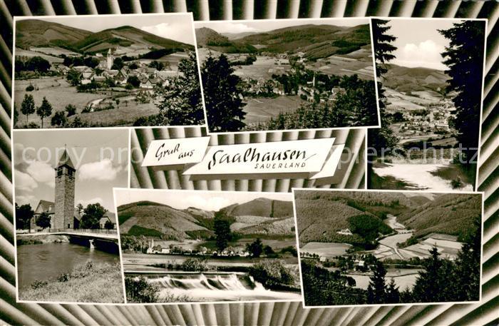 Saalhausen Sauerland Teilansicht und Gesamtansicht