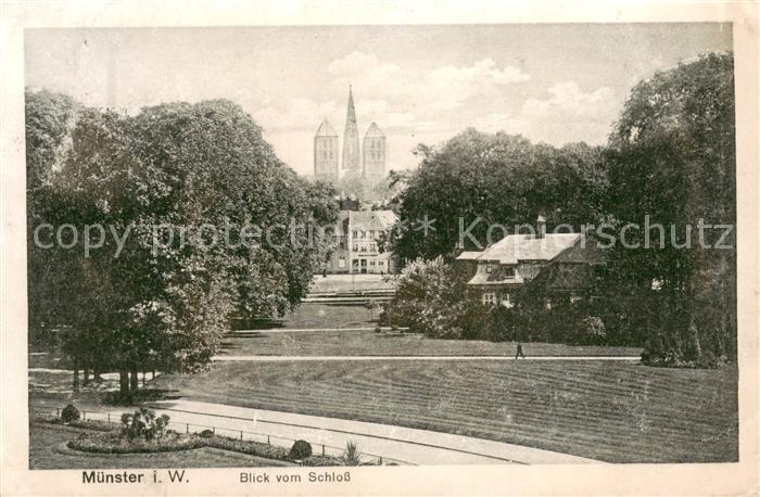 Muenster Westfalen Blick vom Schloss