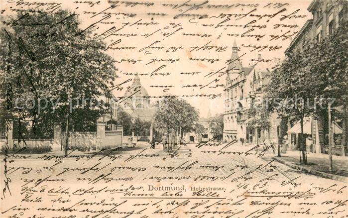 DORTMUND  CITY Hohestrasse m. Synagoge