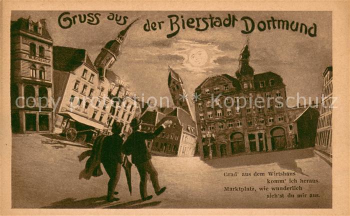 DORTMUND  CITY Gruss-Karte Bierstadt-Dortmund