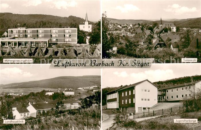 Burbach Siegerland Muettergenesungsheim Teilansicht d. Stadt Jugendherberge Land