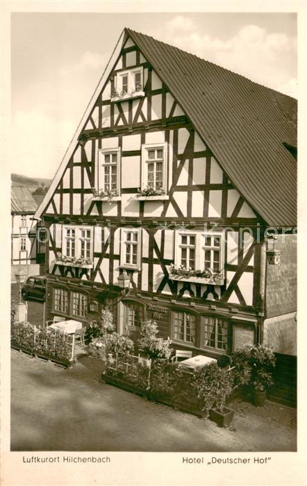 Hilchenbach Hotel Deutscher Hof Aussenansicht Fachwerkhaus