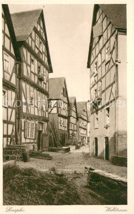 Laasphe BAD LAASPHE NRW Wallstrasse Fachwerkhaeuser