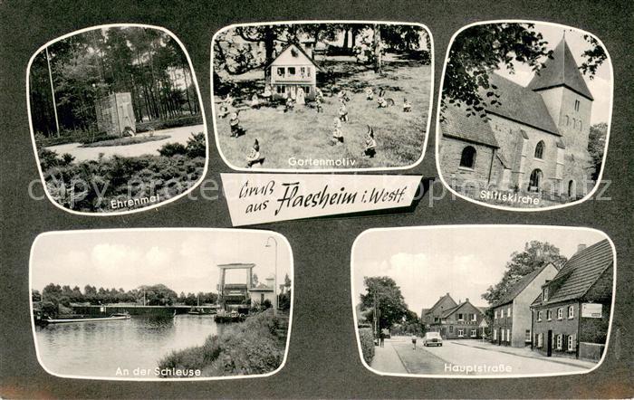Flaesheim Stiftskirche Ehrenmal An der Schleuse