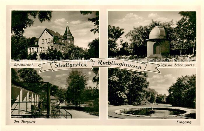 Recklinghausen Westfalen Stadtgarten Restaurant Tierpark