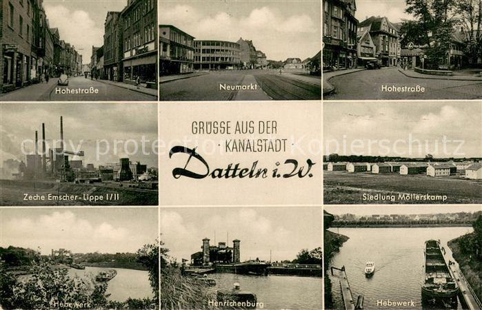 Datteln Zeche Emscher-Lippe Hebewerk Henrichenburg Neumarkt Hohestrasse