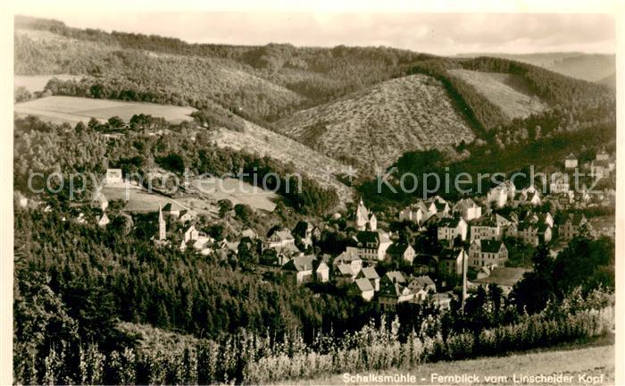 Schalksmuehle Fernblick vom Linscheider Kopf