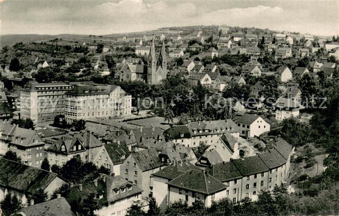 Siegen Westfalen Blick au Giersberg Marien-Krankenhaus und Michaelkirche