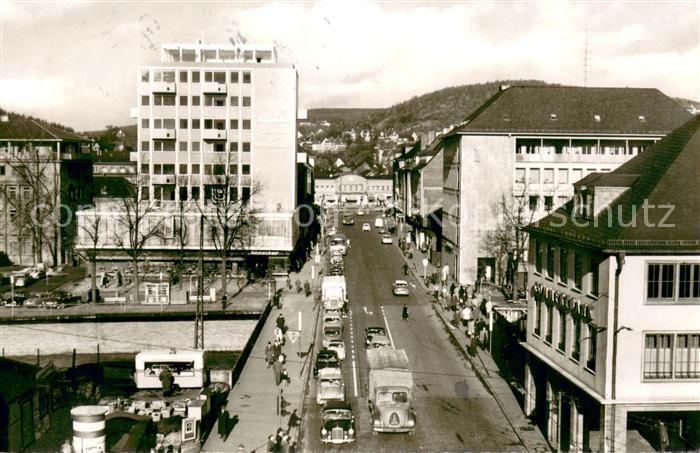 Siegen Westfalen Bahnhofstrasse mit Siegbruecke