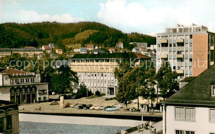 Siegen Westfalen Partie an der Siegbruecke m. Apollo-Theater u. Schreiber-Hochha