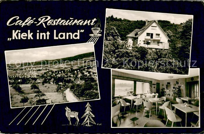 Bueschergrund Freudenberg Cafe-Restaurant Kiek int Land Innen- und Aussenansicht