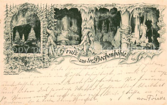 Dechenhoehle Iserlohn Tropfsteinhoehle m. Zwergen