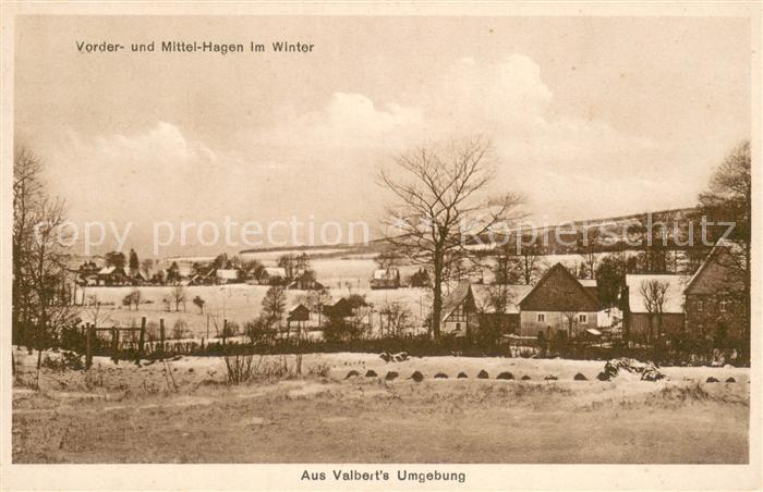Valbert Vorder- und Mittel-Hagen Im Winter