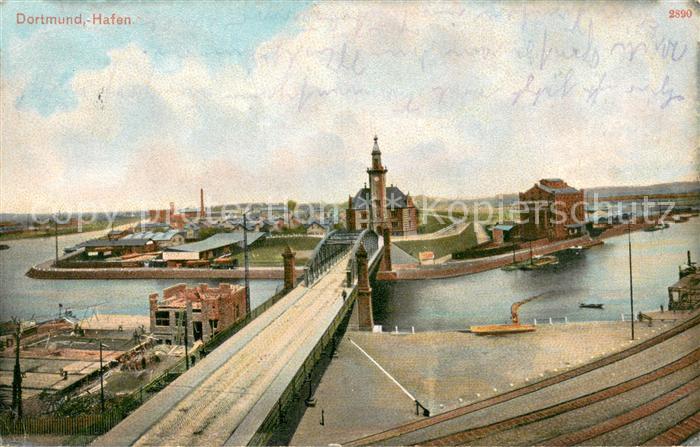 DORTMUND  CITY Hafen mit Bruecke