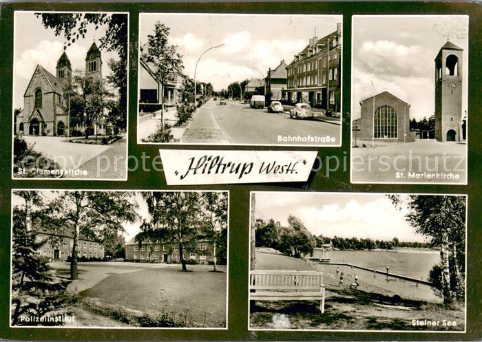 Hiltrup St. Marienkirche Bahnhofstrasse Polizeiinstitut Steiner See