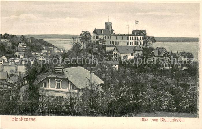 Blankenese Hamburg Blick vom Bismarckstein