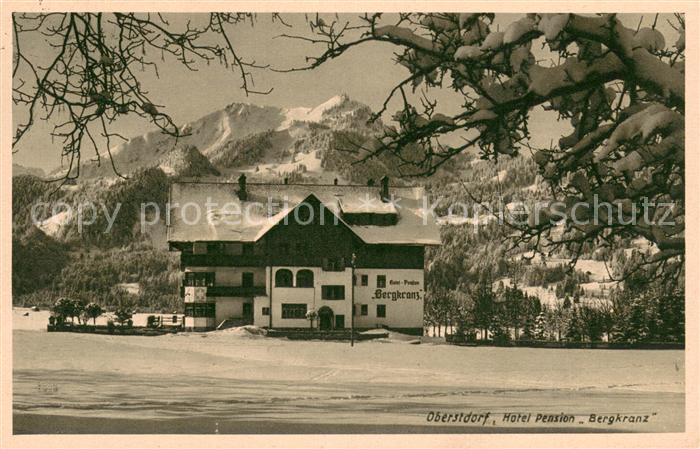 Oberstdorf Hotel-Pension Bergkranz Im Winter