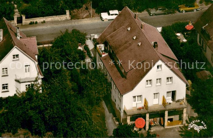 Bad Orb Fliegeraufnahme Kurpension Haus Heimrich