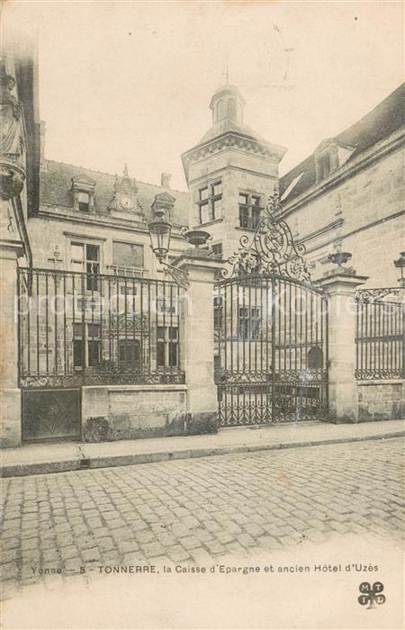 Tonnerre 89 La Caisse d Epargne et ancient Hotel d Uzes