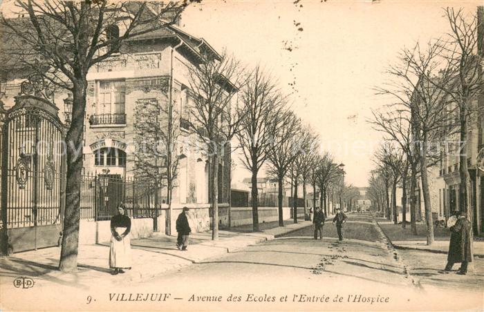 Villejuif 94 Avenue des Ecoles et l Entree de l Hospice