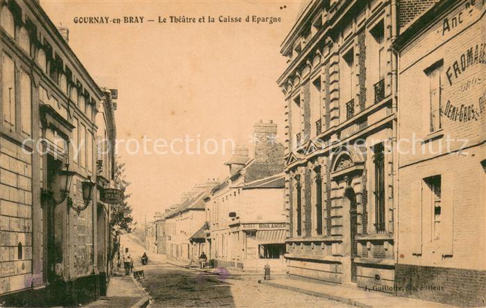 Gournay-en-Bray Le Theatre et la Caisse d Epargne