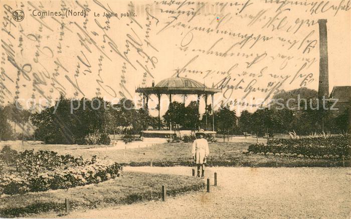 Comines 59 Le Jardin public Feldpost