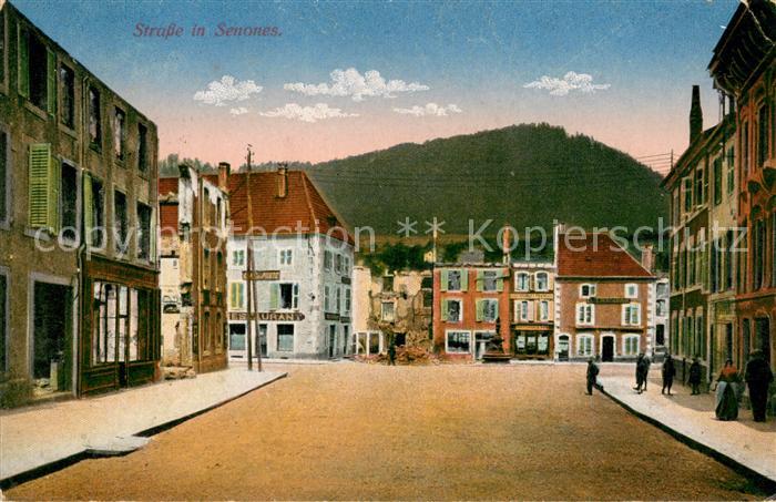 Senones Vosges Strassenansicht Feldpost