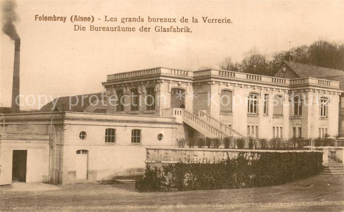 Folembray Die Bueroraeume der Glasfabrik