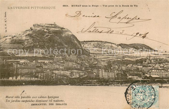 Murat Cantal Sous la Neige