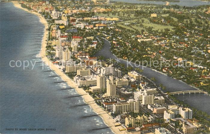 Miami Florida Fliegeraufnahme Miami Beach