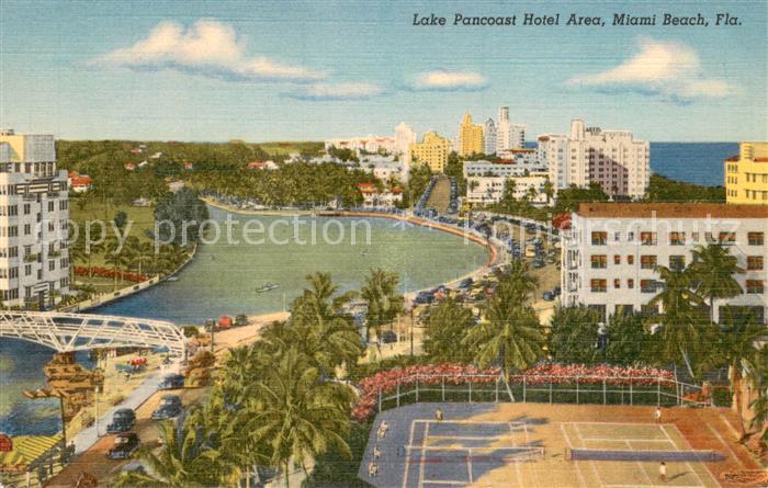 Miami Beach Lake Pancoast Hotel Area