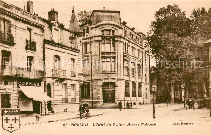 Moulins 03 Allier Hotel des Postes - Avenue Nationale