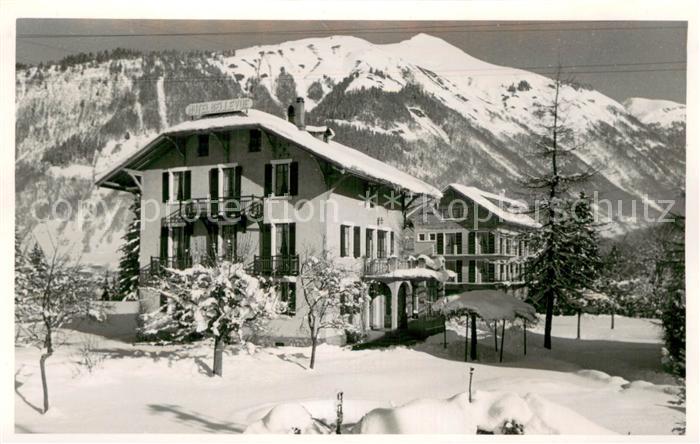 Morzine Hotel Bellevue im Schnee