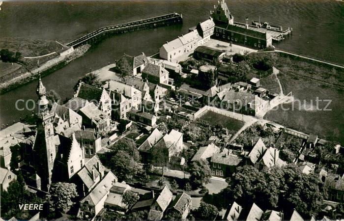 Veere Niederlande Fliegeraufnahme Teilansicht