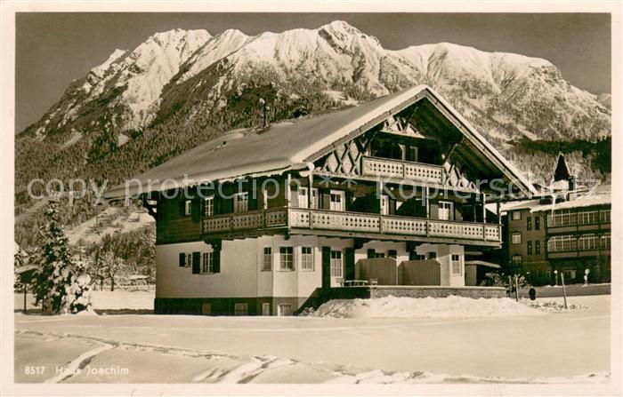 Oberstdorf Haus Joachim Aussenansicht im Schnee