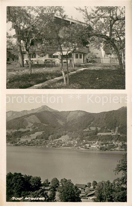 Bad Wiessee Tegernsee Seeansicht und Pension-Hotel M. Hondermaier