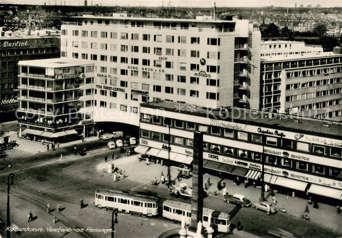 Copenhagen Kobenhavn Versterbro Passage Strassenbahnen