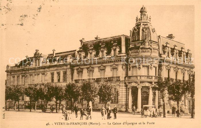 Vitry-le-Francois La Caisse d’Epargne et la Poste