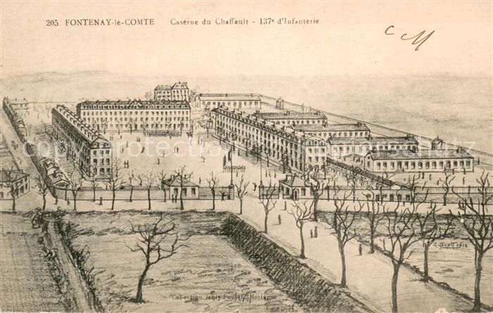 Fontenay-le-Comte Caserne du Chaffault 137e d_Infanterie