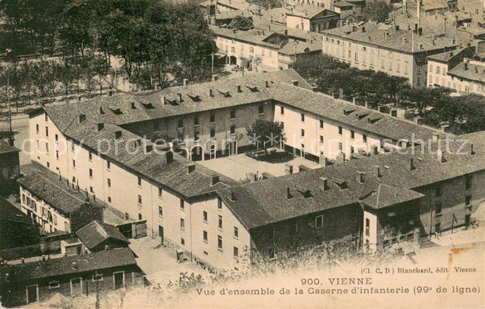 Vienne 38 Isere Vue d’ensemble de la Caserne d infanterie