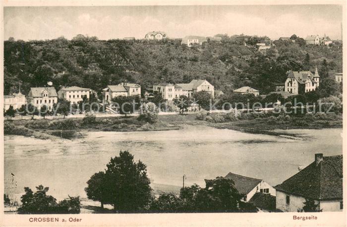Crossen Oder Krosno Odrzanskie Oderpartie Bergseite