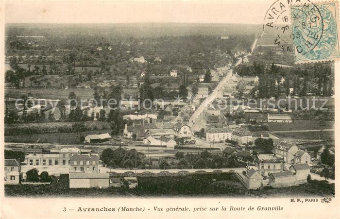 Avranches 50 Vue generale prise sur la Route de Granville