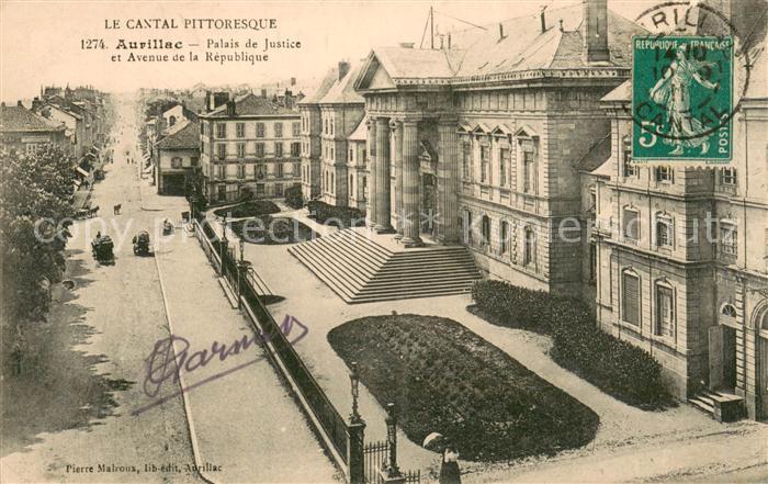 Aurillac 15 Palais de Justice et Avenue de la Republique