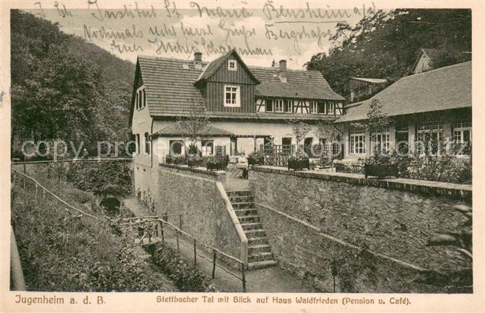Jugenheim Seeheim-Jugenheim Stettbacher Tal mit Blick auf Haus Waldfrieden