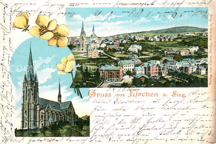 Kirchen Sieg Kirche Panorama